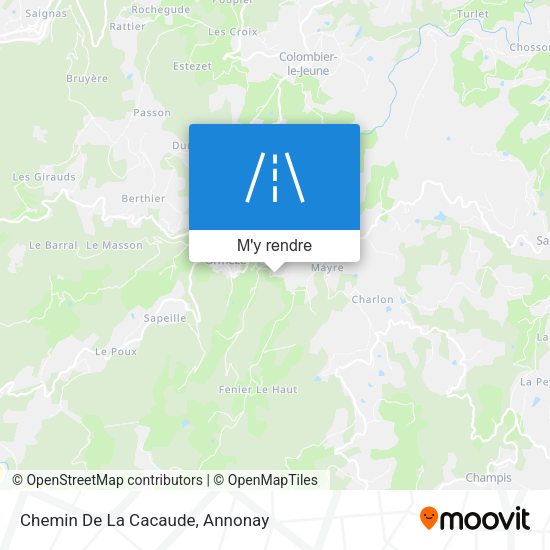 Chemin De La Cacaude plan