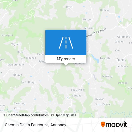 Chemin De La Faucouze plan