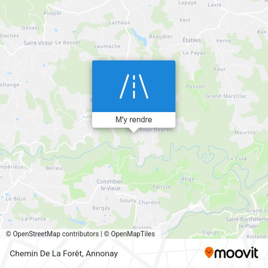 Chemin De La Forêt plan