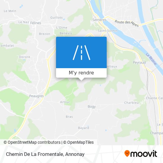 Chemin De La Fromentale plan