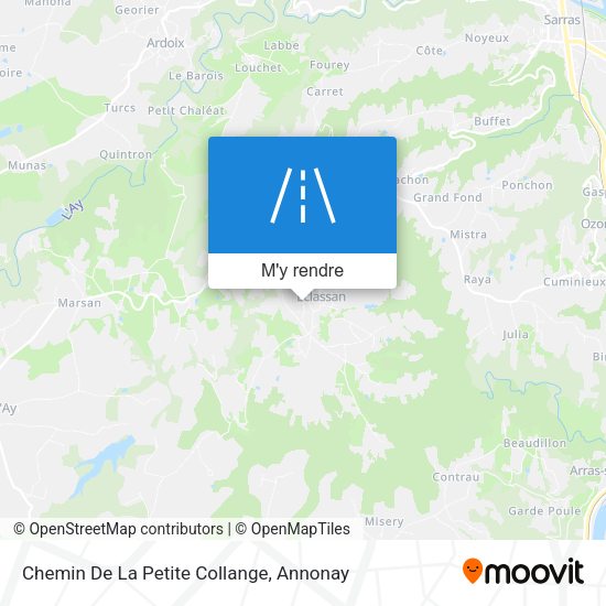 Chemin De La Petite Collange plan