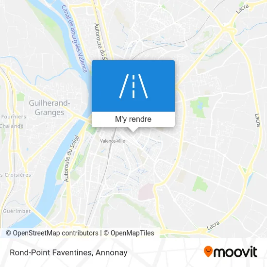 Rond-Point Faventines plan