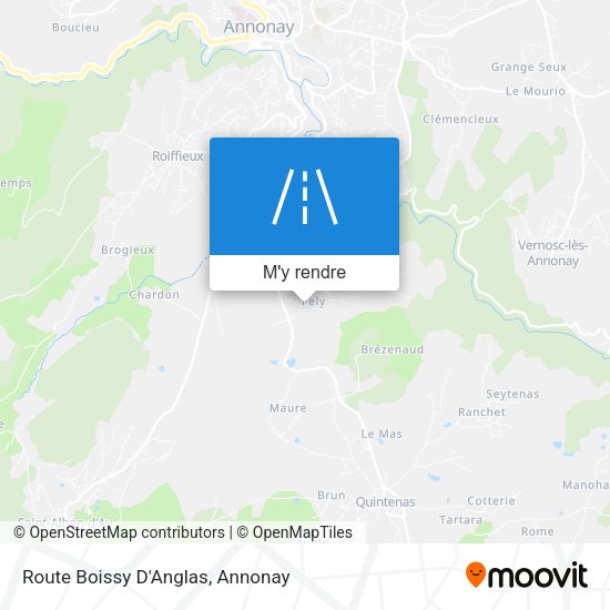 Route Boissy D'Anglas plan