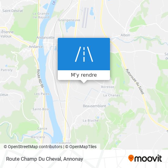 Route Champ Du Cheval plan