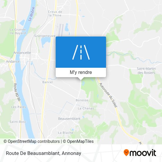 Route De Beausamblant plan