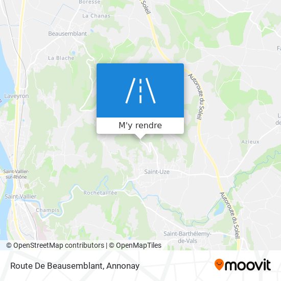 Route De Beausemblant plan