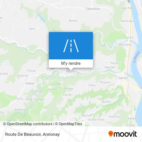 Route De Beauvoir plan
