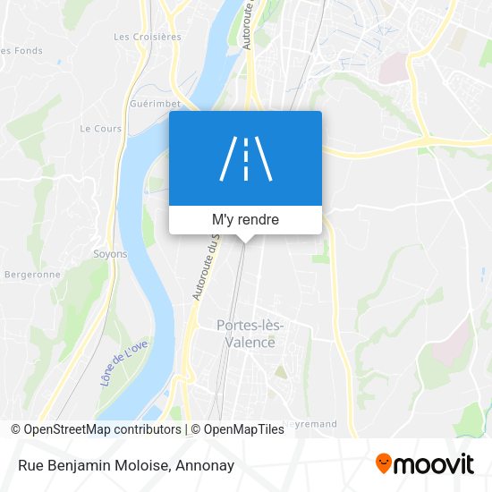 Rue Benjamin Moloise plan