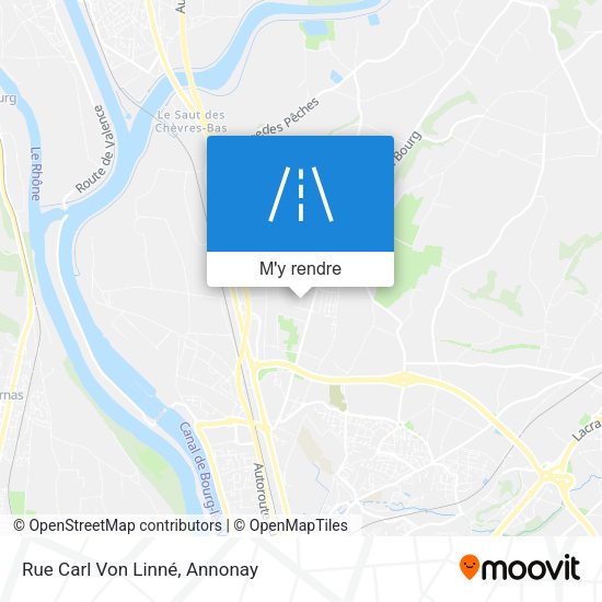 Rue Carl Von Linné plan