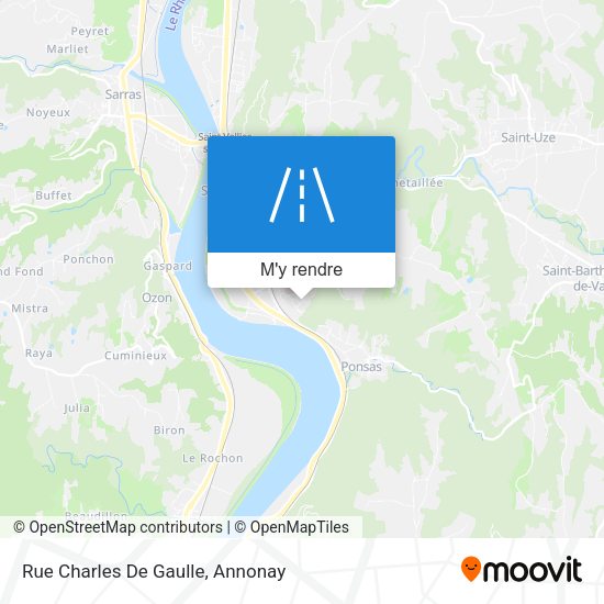 Rue Charles De Gaulle plan