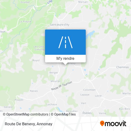Route De Benevy plan