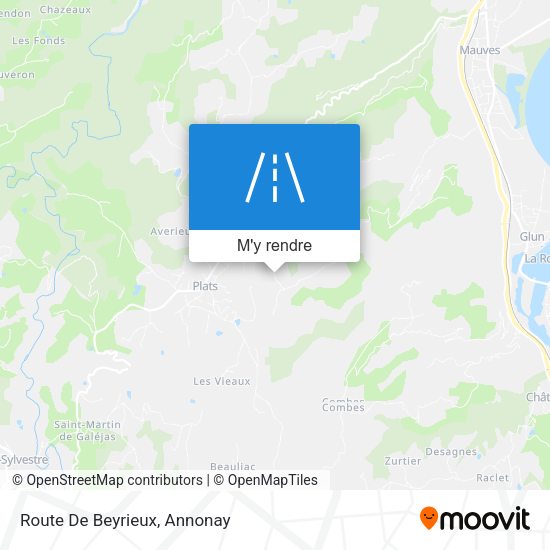 Route De Beyrieux plan