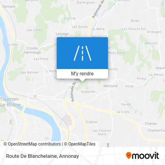 Route De Blanchelaine plan