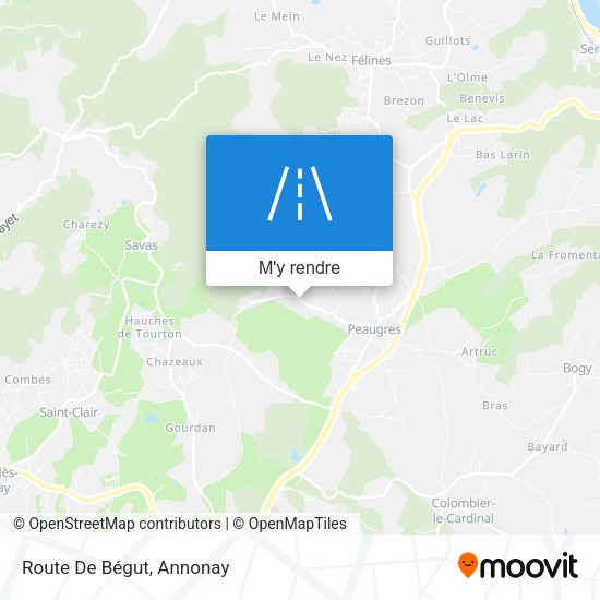 Route De Bégut plan
