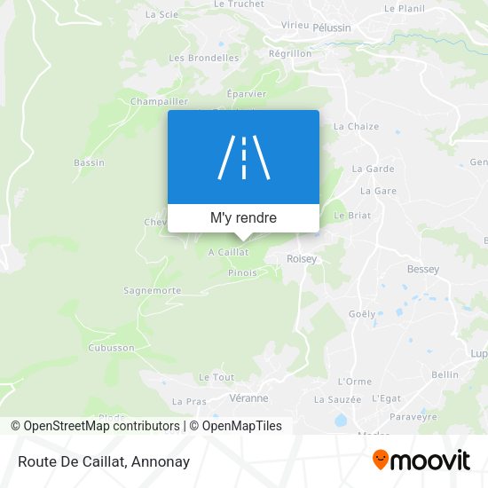 Route De Caillat plan