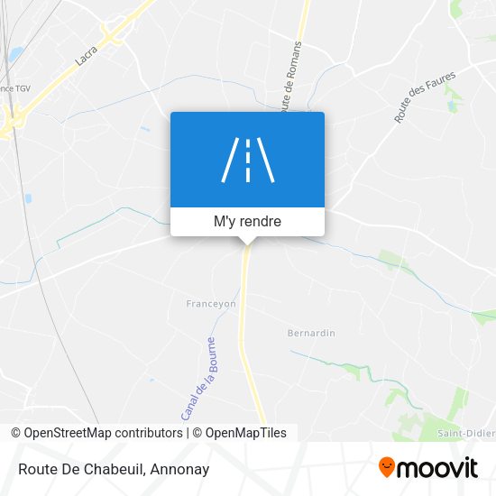 Route De Chabeuil plan