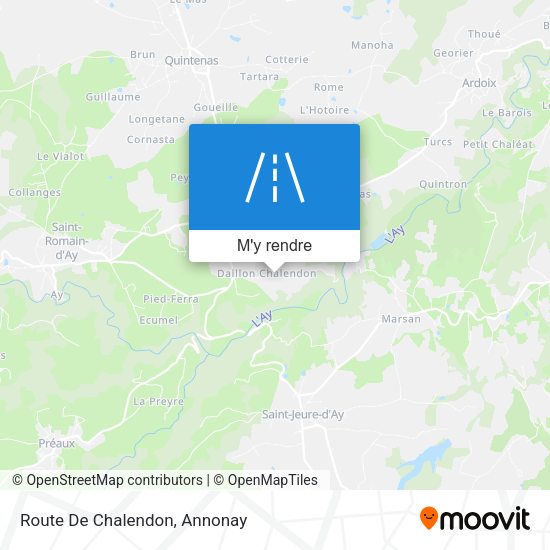 Route De Chalendon plan