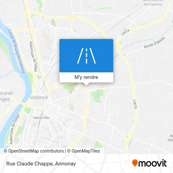 Rue Claude Chappe plan