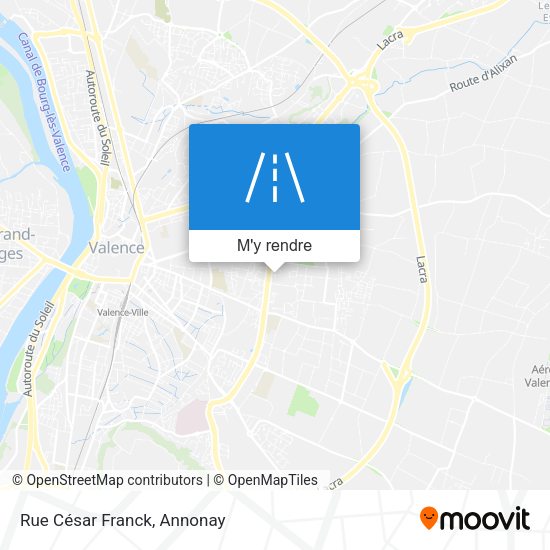 Rue César Franck plan