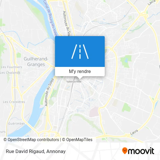 Rue David Rigaud plan