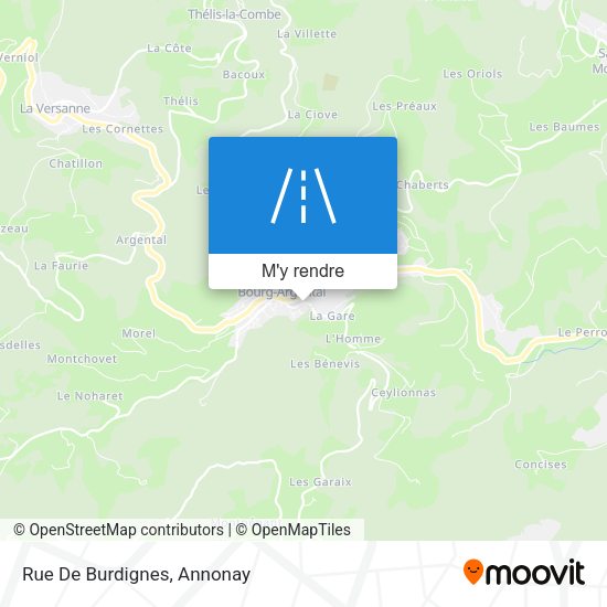 Rue De Burdignes plan