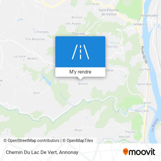 Chemin Du Lac De Vert plan