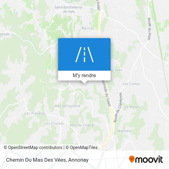 Chemin Du Mas Des Vées plan