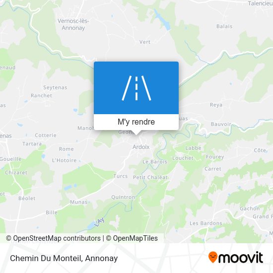 Chemin Du Monteil plan