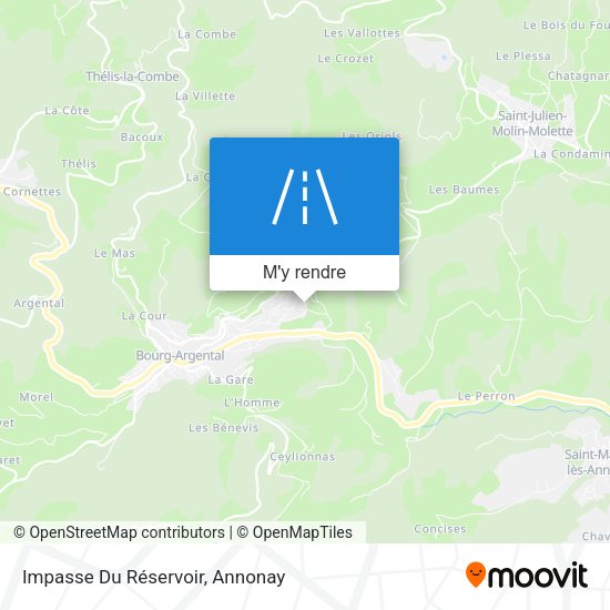 Impasse Du Réservoir plan