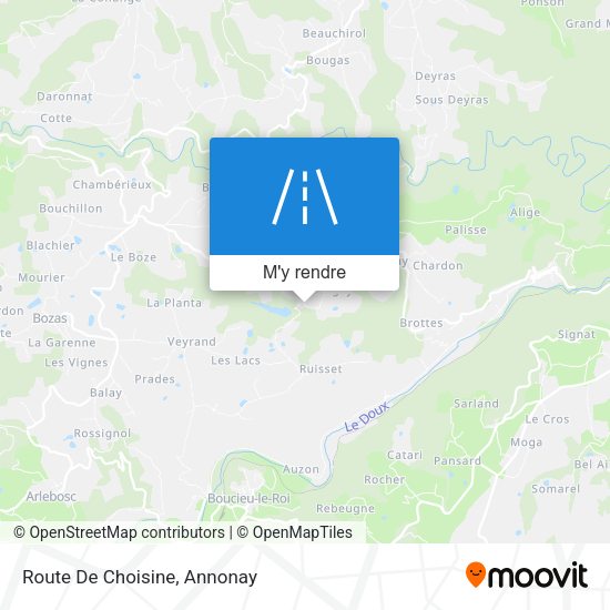 Route De Choisine plan