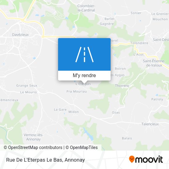 Rue De L'Eterpas Le Bas plan