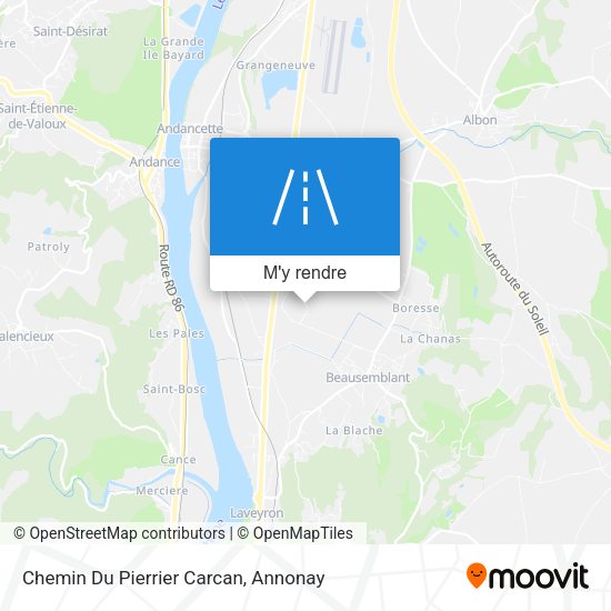 Chemin Du Pierrier Carcan plan