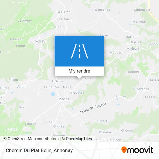 Chemin Du Plat Belin plan