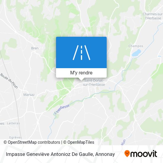 Impasse Geneviève Antonioz De Gaulle plan