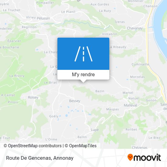 Route De Gencenas plan