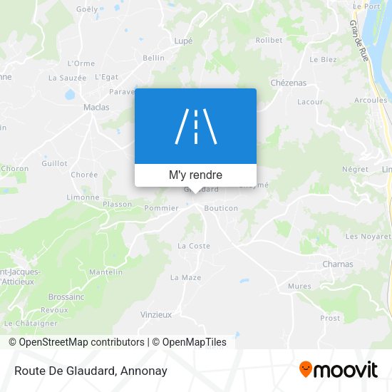 Route De Glaudard plan