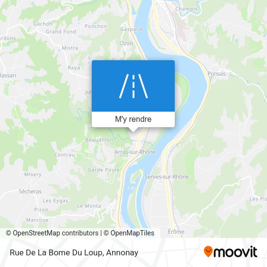 Rue De La Bome Du Loup plan