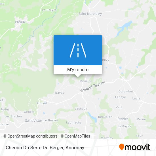 Chemin Du Serre De Berger plan