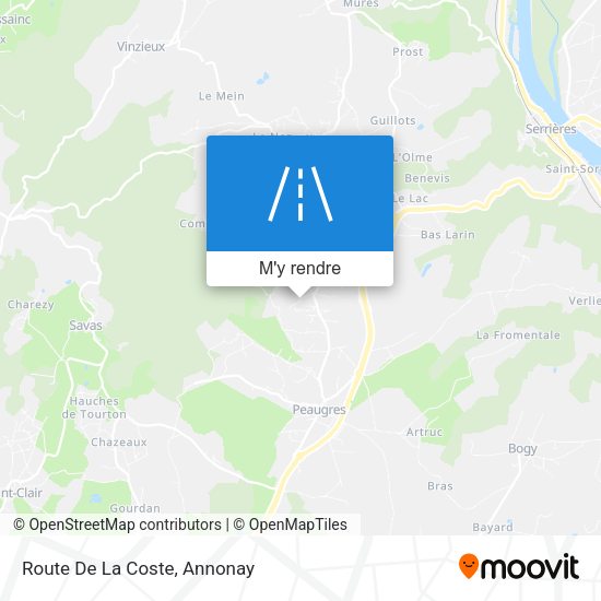 Route De La Coste plan