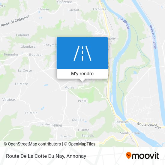 Route De La Cotte Du Nay plan