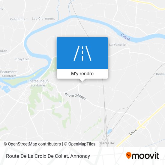 Route De La Croix De Collet plan