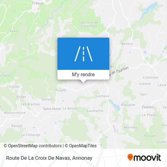 Route De La Croix De Navas plan