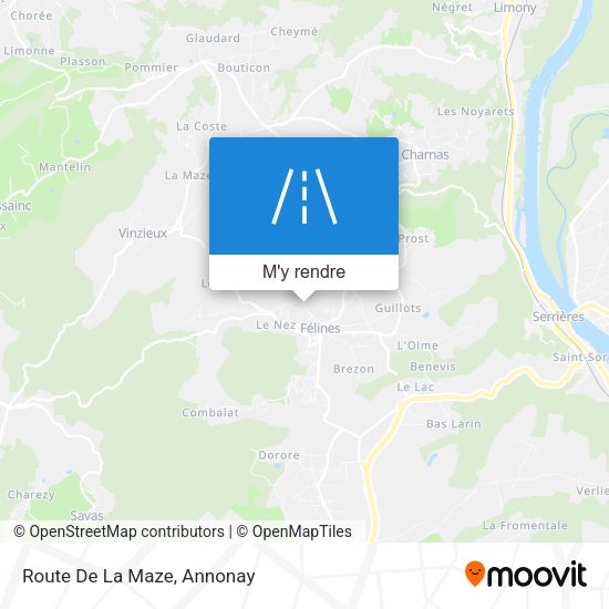 Route De La Maze plan