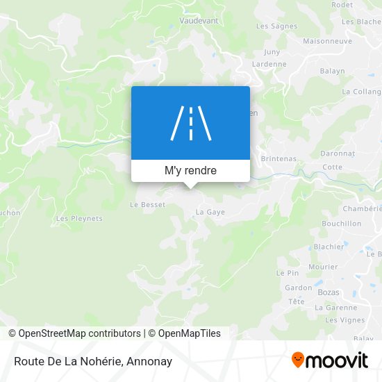 Route De La Nohérie plan