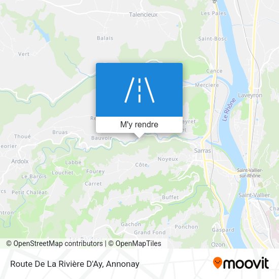 Route De La Rivière D'Ay plan