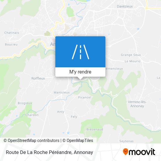 Route De La Roche Péréandre plan