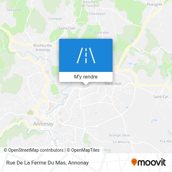 Rue De La Ferme Du Mas plan