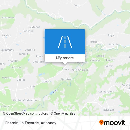 Chemin La Fayarde plan