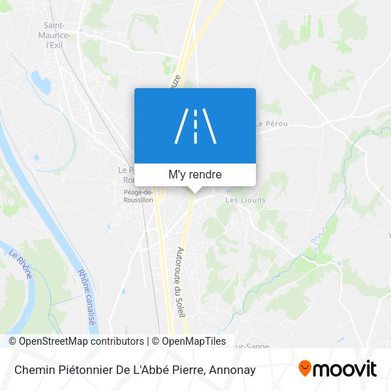 Chemin Piétonnier De L'Abbé Pierre plan