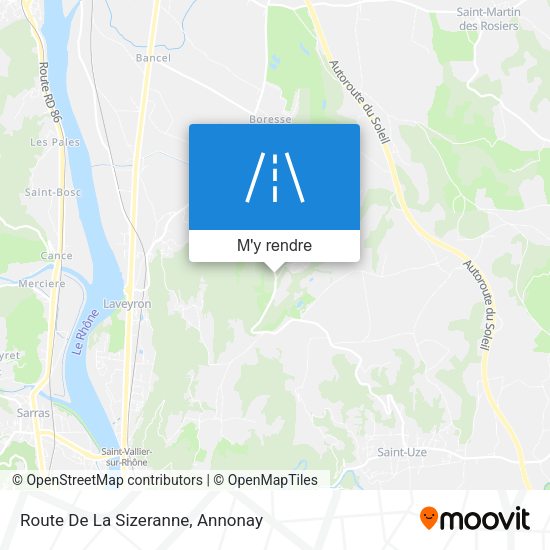 Route De La Sizeranne plan